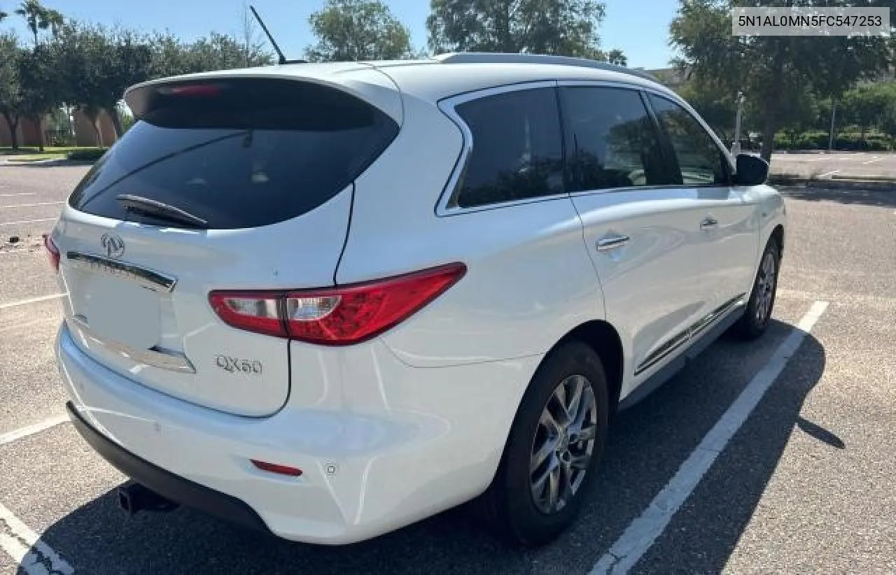 2015 Infiniti Qx60 VIN: 5N1AL0MN5FC547253 Lot: 74022394