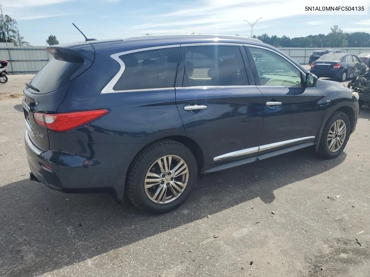 2015 Infiniti Qx60 VIN: 5N1AL0MN4FC504135 Lot: 74380244