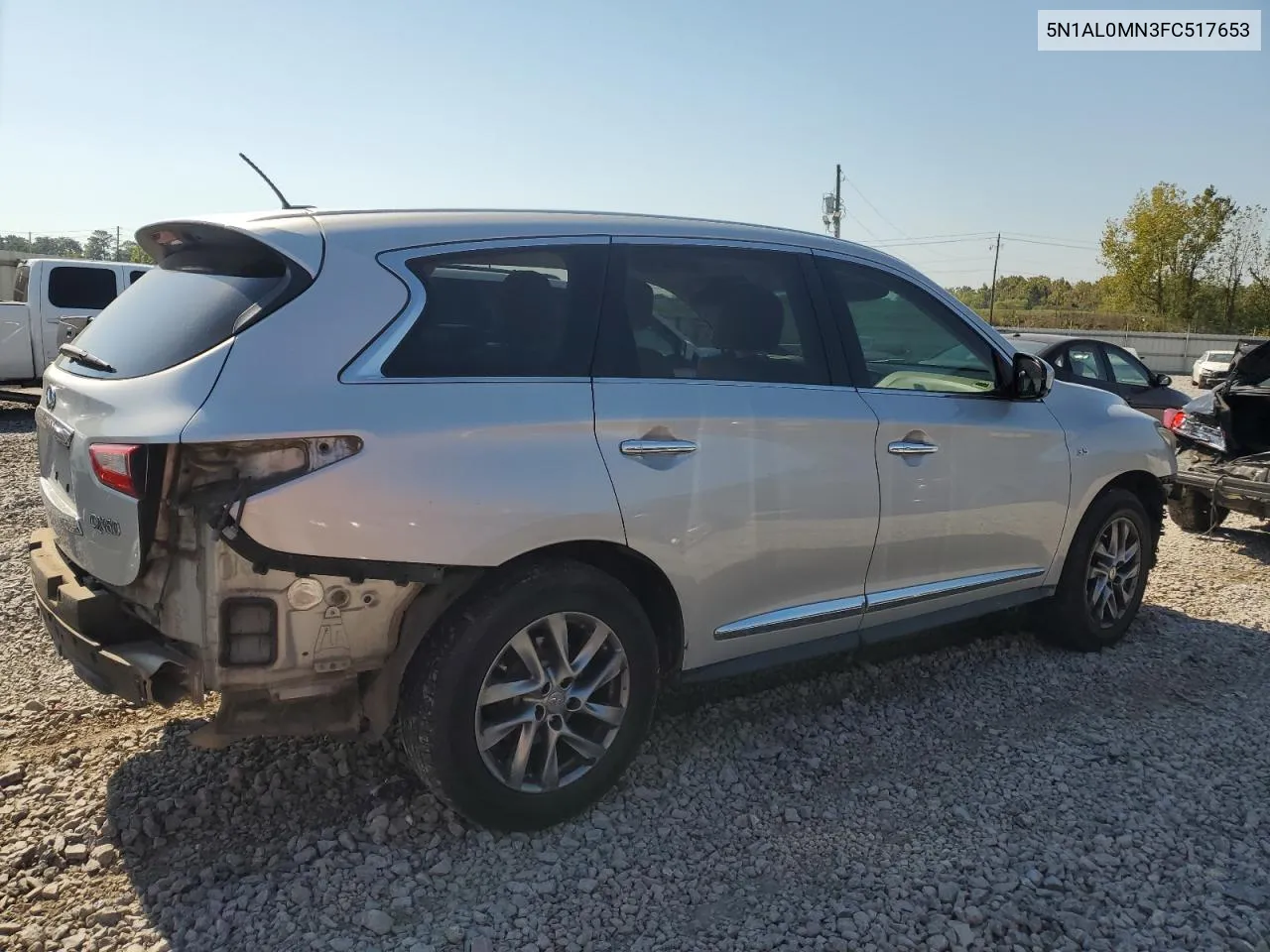 2015 Infiniti Qx60 VIN: 5N1AL0MN3FC517653 Lot: 74428034