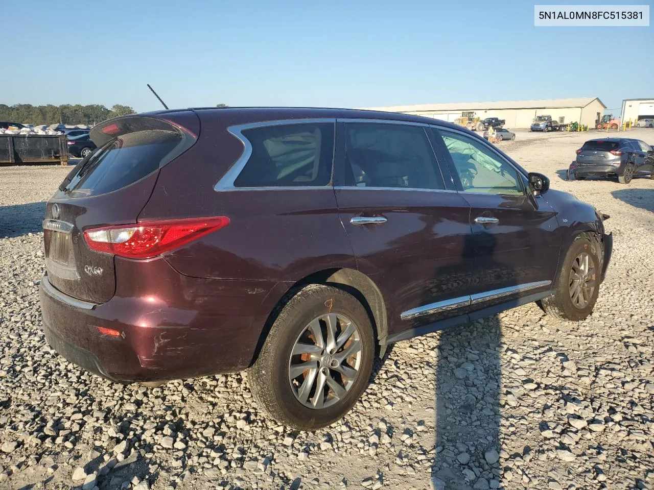 2015 Infiniti Qx60 VIN: 5N1AL0MN8FC515381 Lot: 74980804