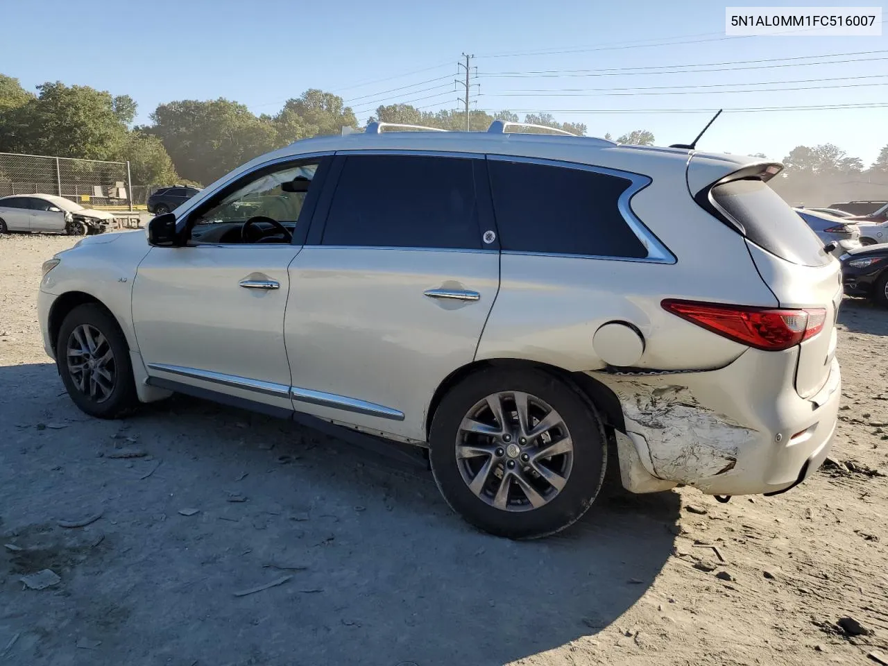 2015 Infiniti Qx60 VIN: 5N1AL0MM1FC516007 Lot: 74988874