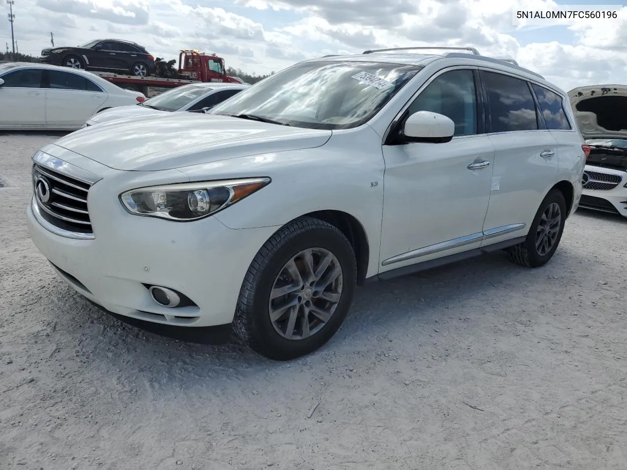 2015 Infiniti Qx60 VIN: 5N1AL0MN7FC560196 Lot: 75394234