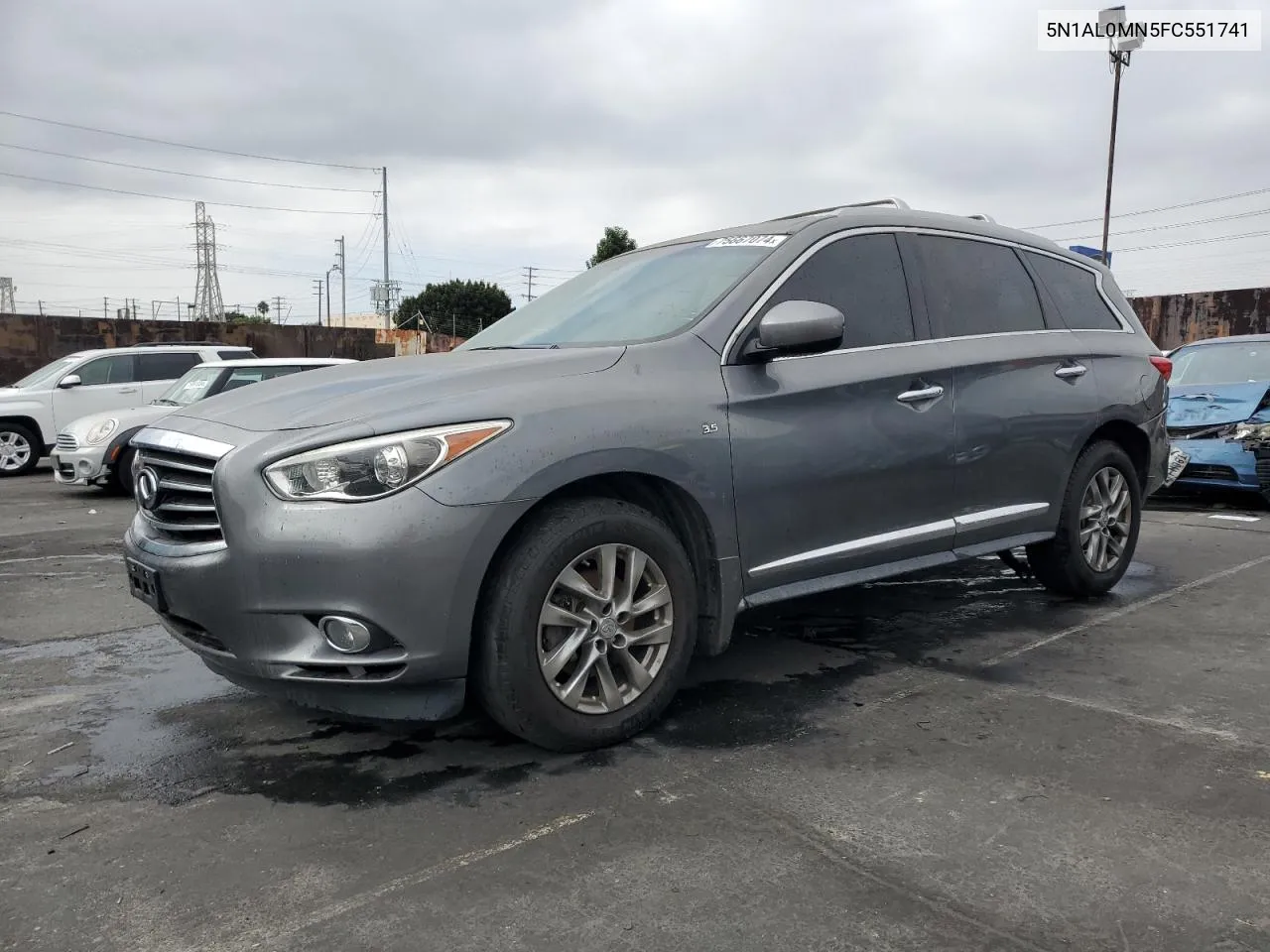 2015 Infiniti Qx60 VIN: 5N1AL0MN5FC551741 Lot: 75667074