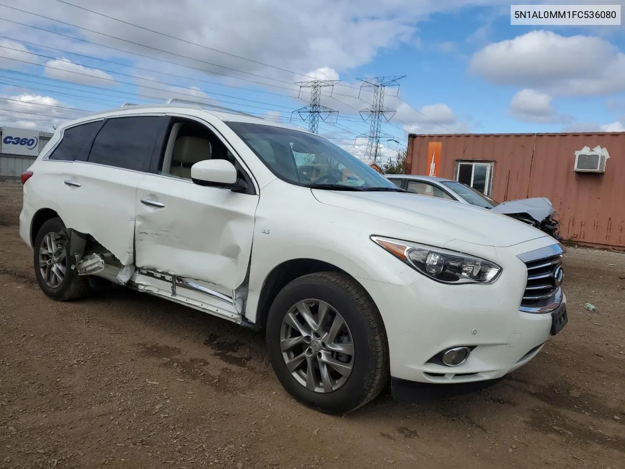 2015 Infiniti Qx60 VIN: 5N1AL0MM1FC536080 Lot: 75723924