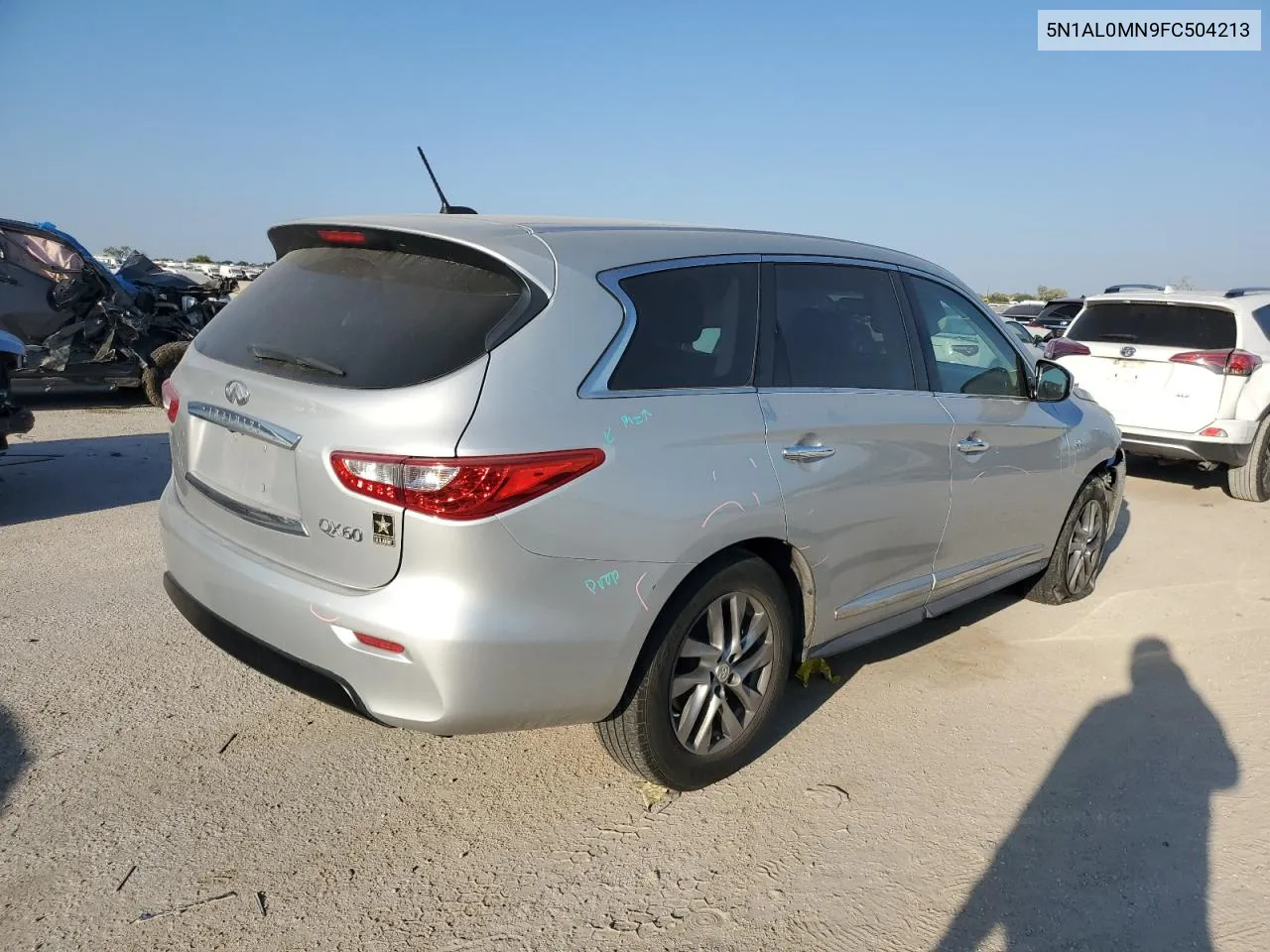 2015 Infiniti Qx60 VIN: 5N1AL0MN9FC504213 Lot: 75831344