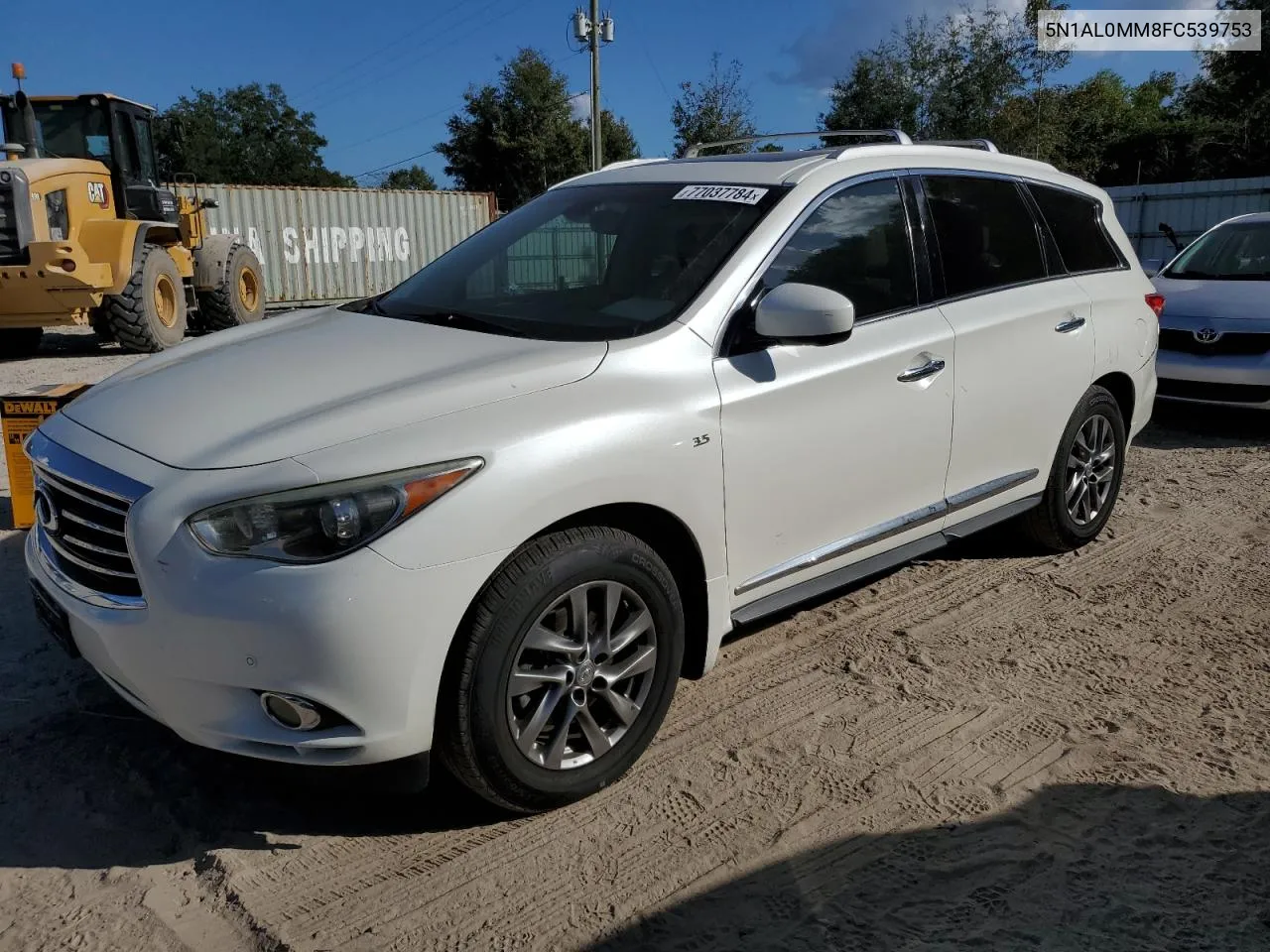 2015 Infiniti Qx60 VIN: 5N1AL0MM8FC539753 Lot: 77037784