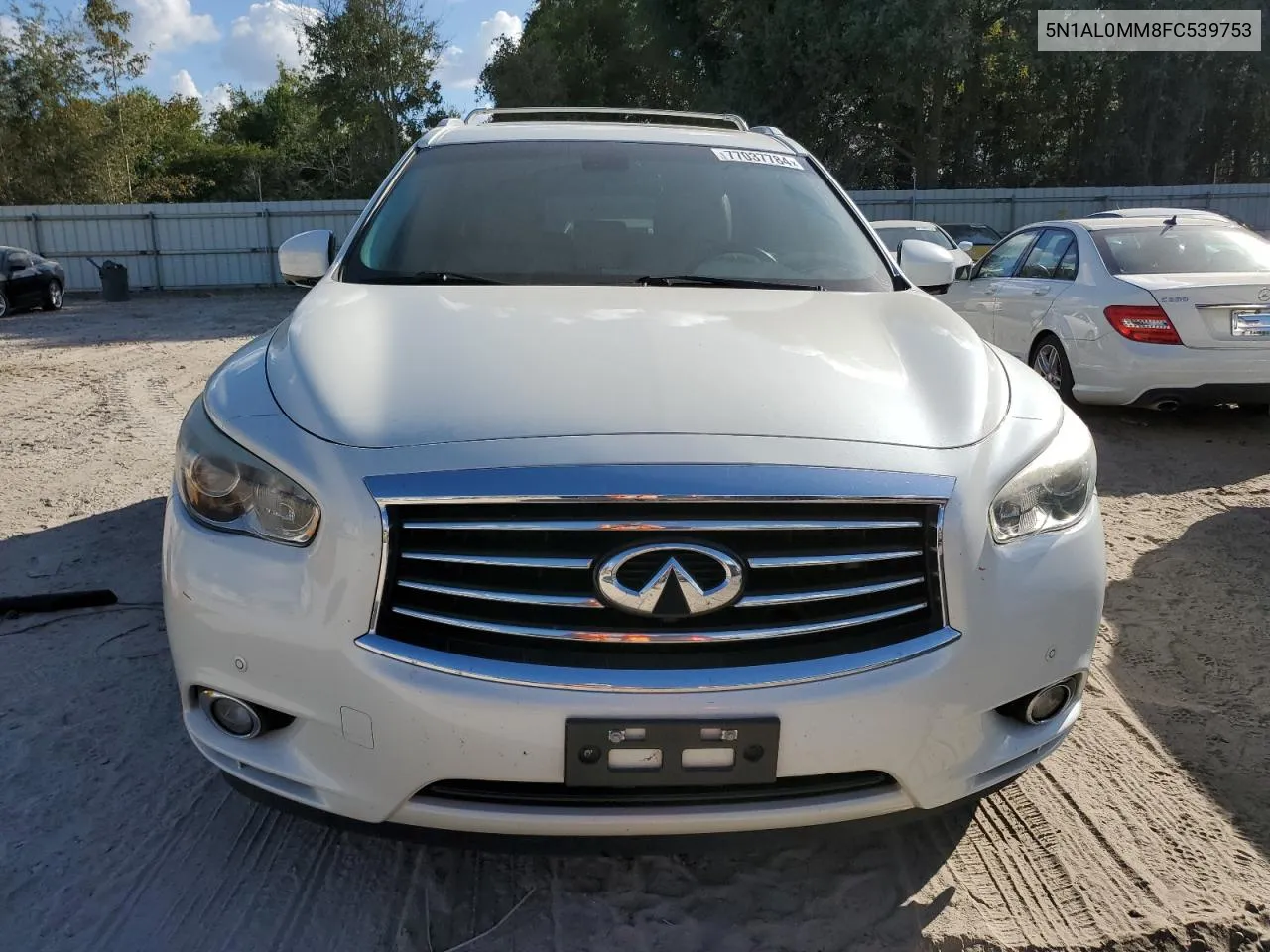 2015 Infiniti Qx60 VIN: 5N1AL0MM8FC539753 Lot: 77037784