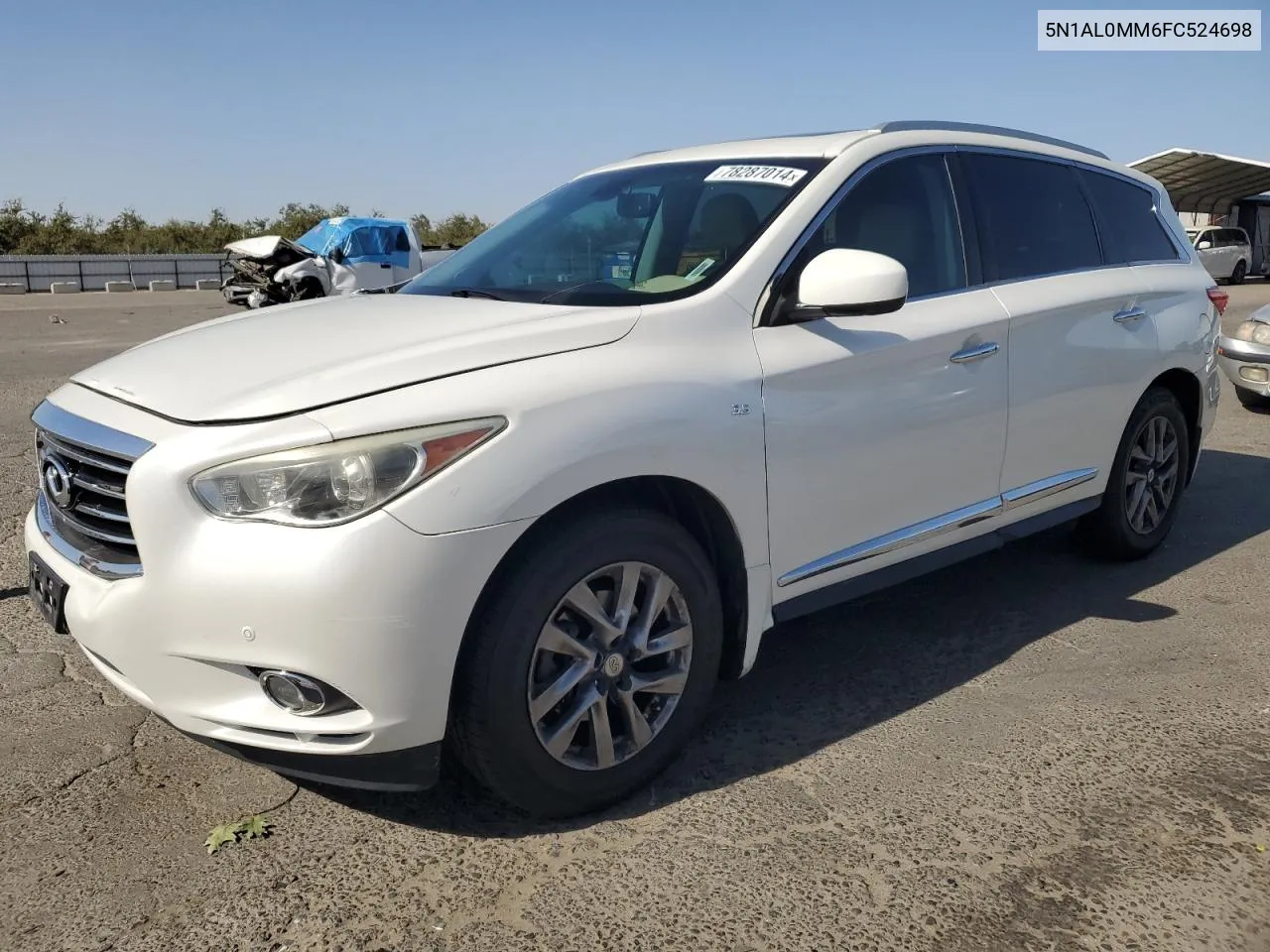 2015 Infiniti Qx60 VIN: 5N1AL0MM6FC524698 Lot: 78287014