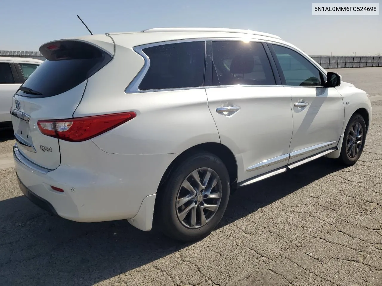 2015 Infiniti Qx60 VIN: 5N1AL0MM6FC524698 Lot: 78287014