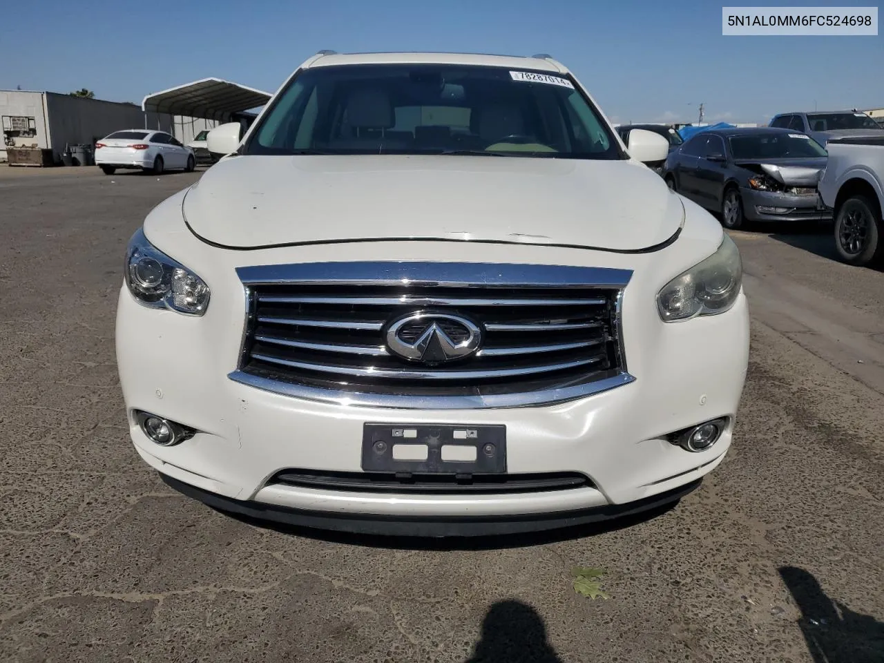 2015 Infiniti Qx60 VIN: 5N1AL0MM6FC524698 Lot: 78287014