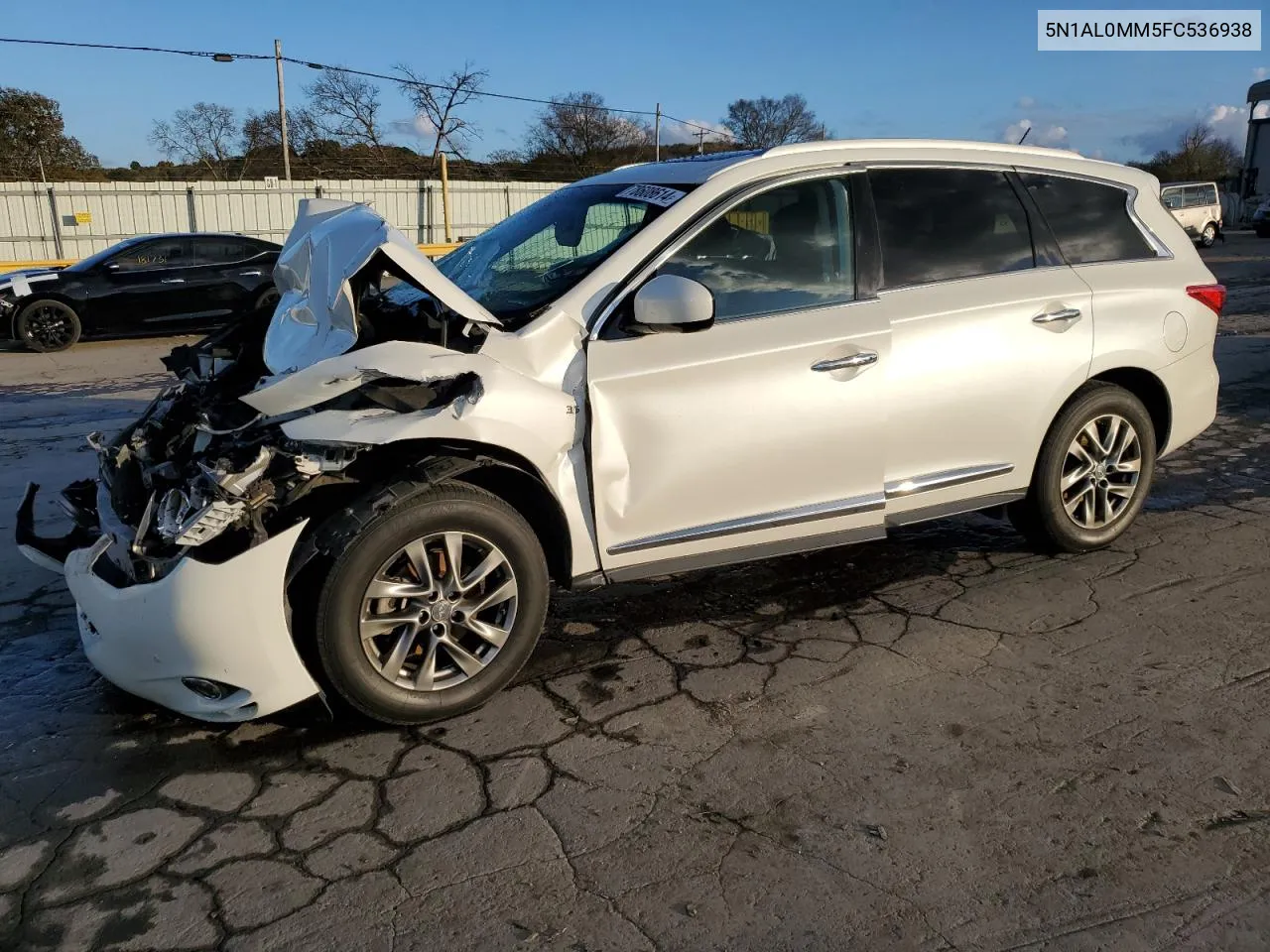 2015 Infiniti Qx60 VIN: 5N1AL0MM5FC536938 Lot: 78608614