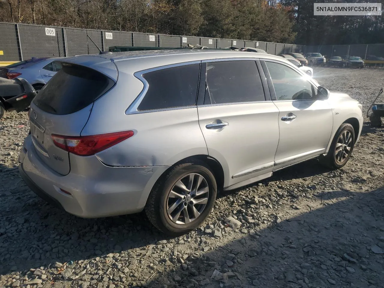 2015 Infiniti Qx60 VIN: 5N1AL0MN9FC536871 Lot: 78913314