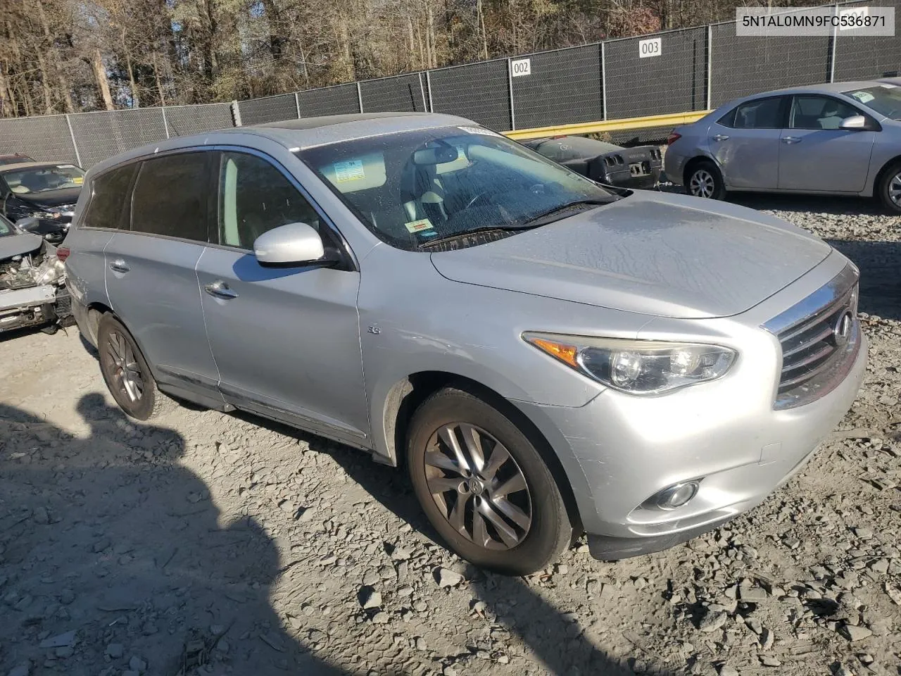 2015 Infiniti Qx60 VIN: 5N1AL0MN9FC536871 Lot: 78913314