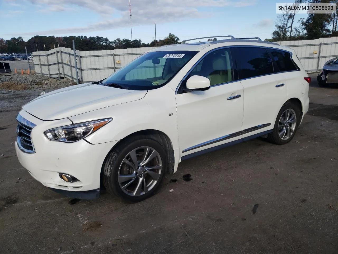 2015 Infiniti Qx60 VIN: 5N1AL0MM3FC508698 Lot: 79745514