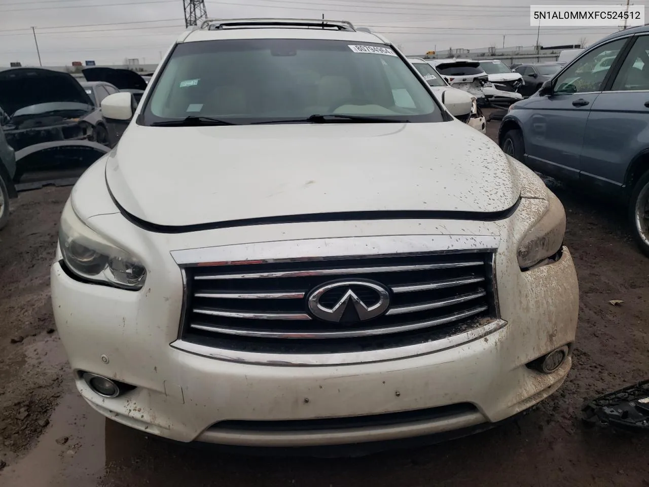 2015 Infiniti Qx60 VIN: 5N1AL0MMXFC524512 Lot: 80794964