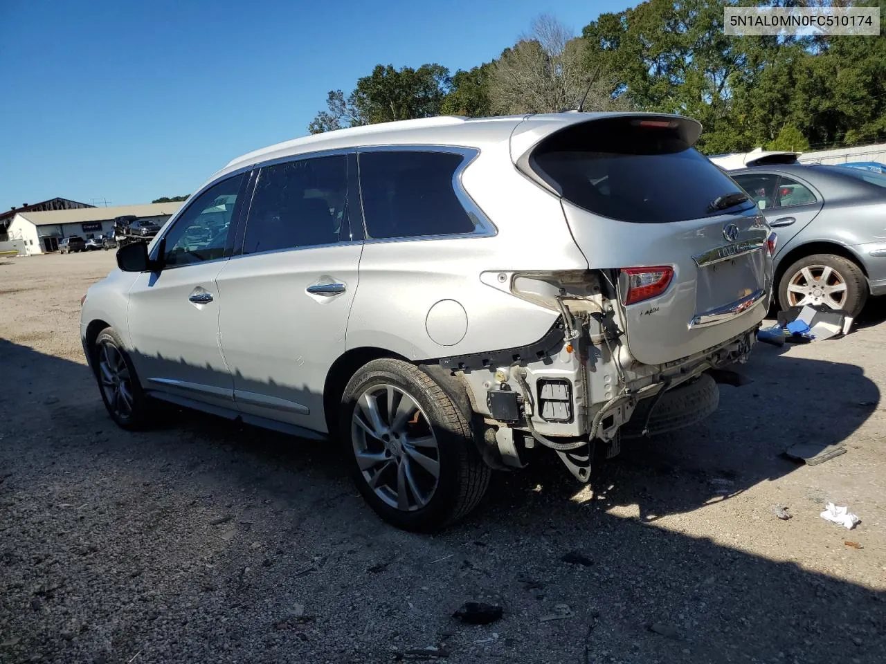 2015 Infiniti Qx60 VIN: 5N1AL0MN0FC510174 Lot: 81681564