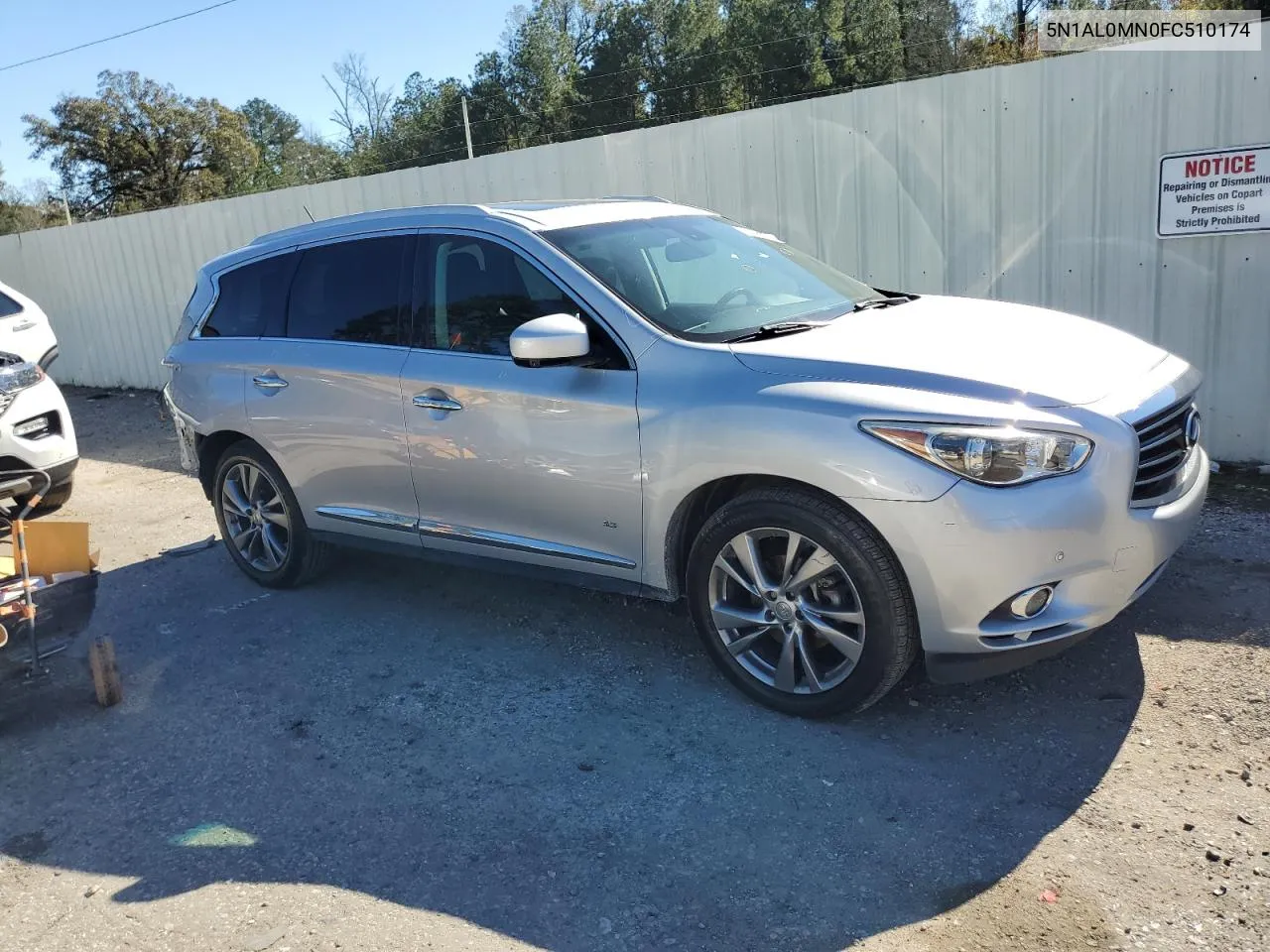 2015 Infiniti Qx60 VIN: 5N1AL0MN0FC510174 Lot: 81681564