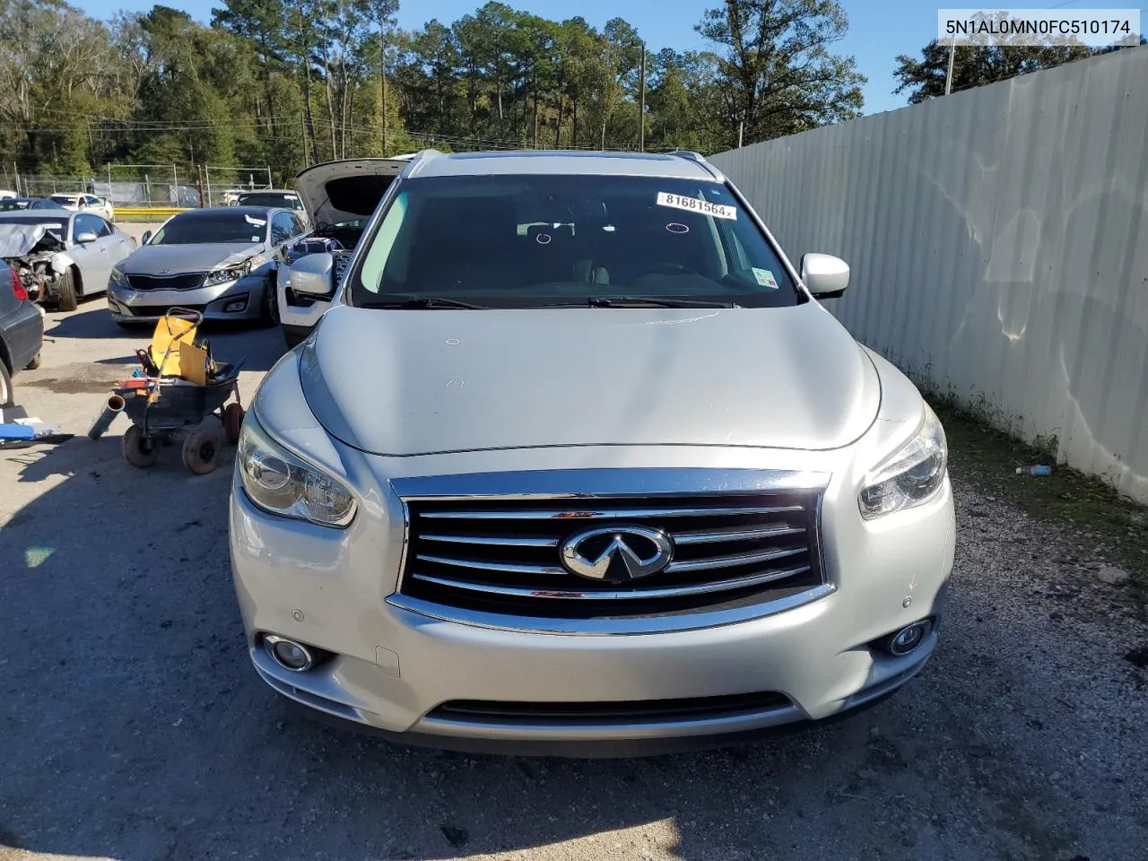 2015 Infiniti Qx60 VIN: 5N1AL0MN0FC510174 Lot: 81681564