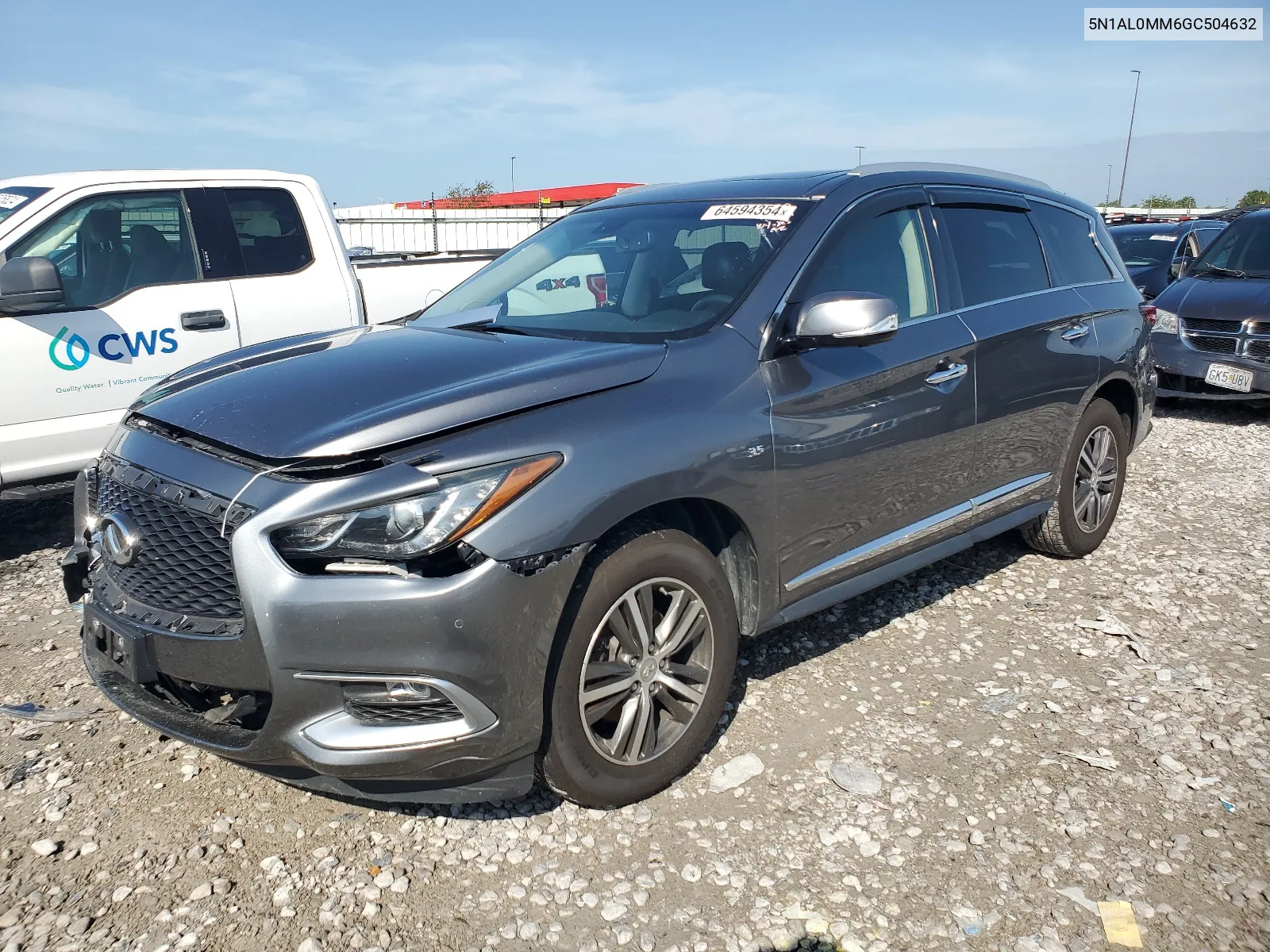 2016 Infiniti Qx60 VIN: 5N1AL0MM6GC504632 Lot: 64594354