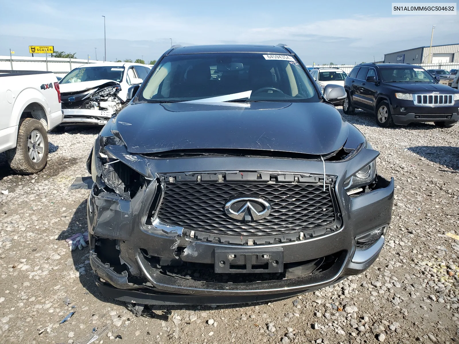 2016 Infiniti Qx60 VIN: 5N1AL0MM6GC504632 Lot: 64594354