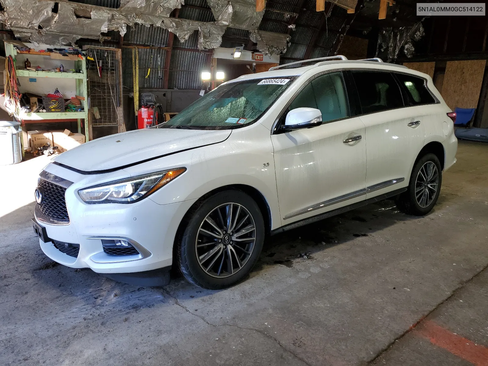 2016 Infiniti Qx60 VIN: 5N1AL0MM0GC514122 Lot: 66865424