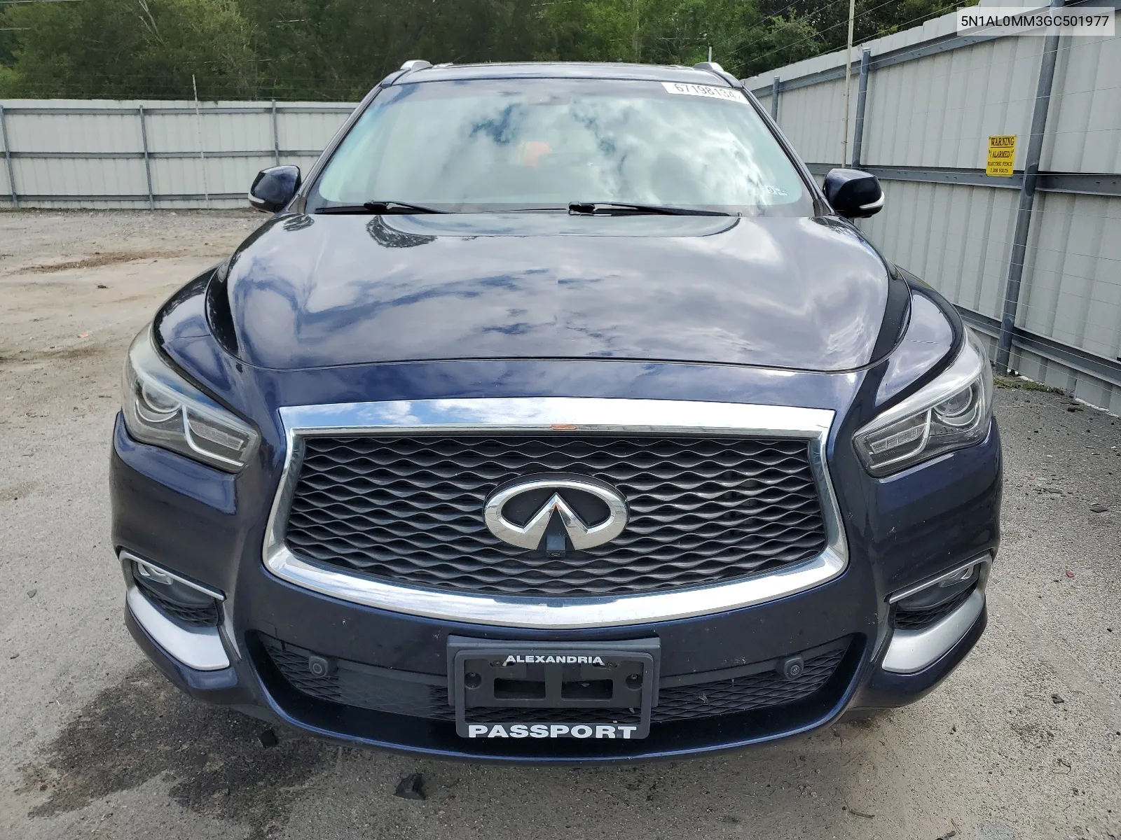 2016 Infiniti Qx60 VIN: 5N1AL0MM3GC501977 Lot: 67198134