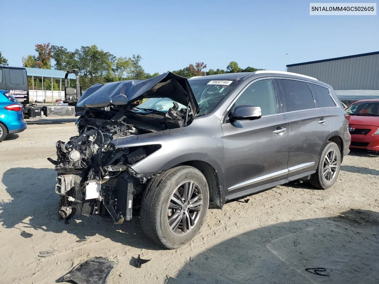 2016 Infiniti Qx60 VIN: 5N1AL0MM4GC502605 Lot: 70652744