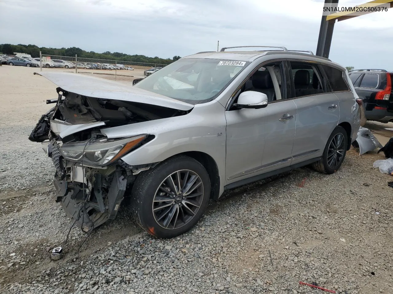 2016 Infiniti Qx60 VIN: 5N1AL0MM2GC506376 Lot: 70723284