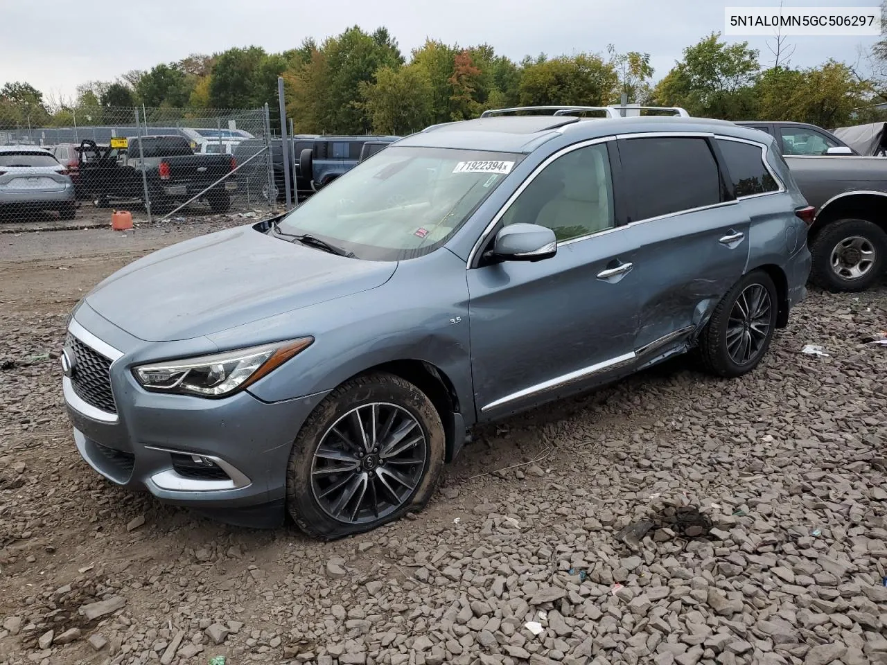 2016 Infiniti Qx60 VIN: 5N1AL0MN5GC506297 Lot: 71922394