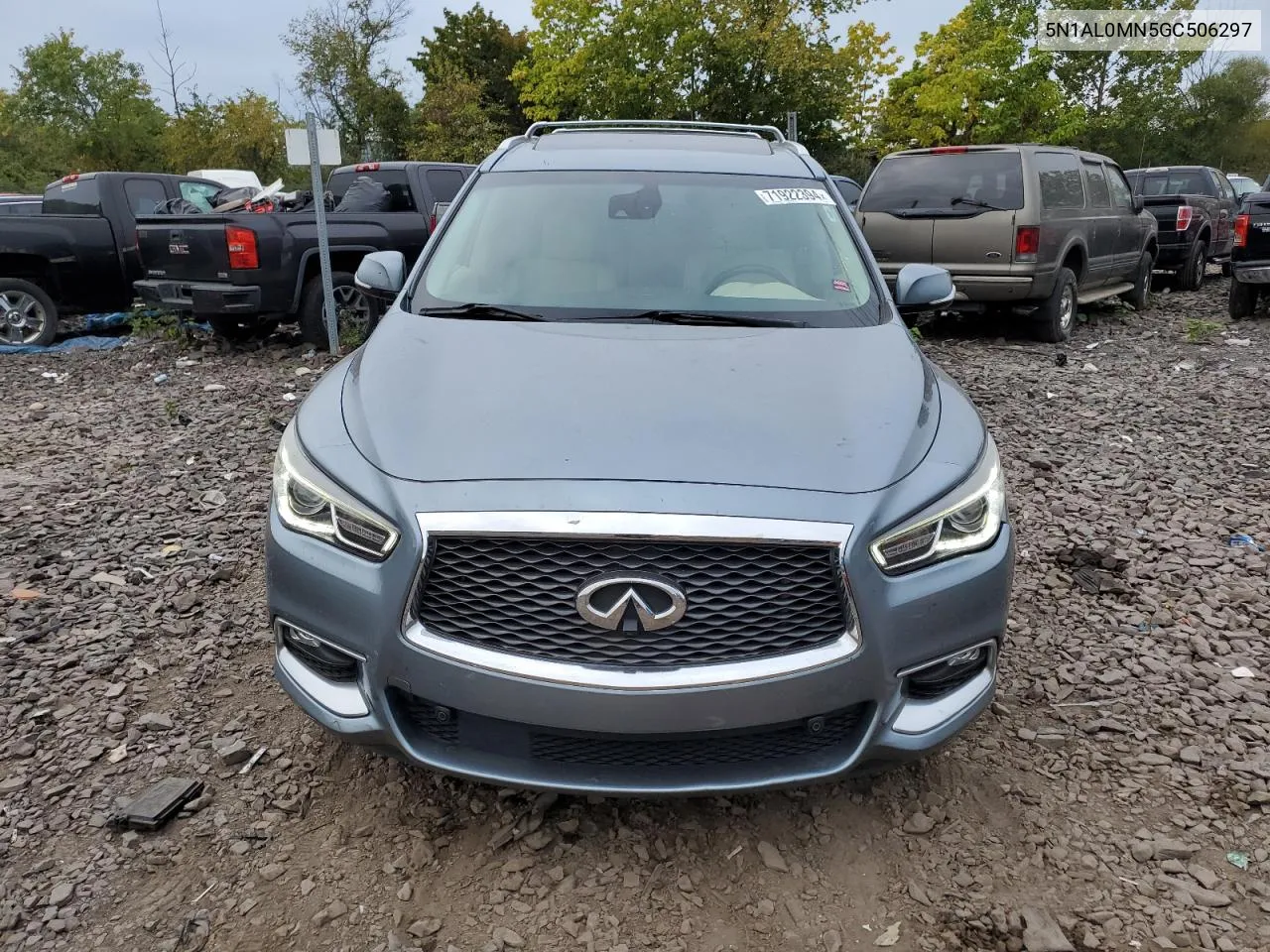 2016 Infiniti Qx60 VIN: 5N1AL0MN5GC506297 Lot: 71922394