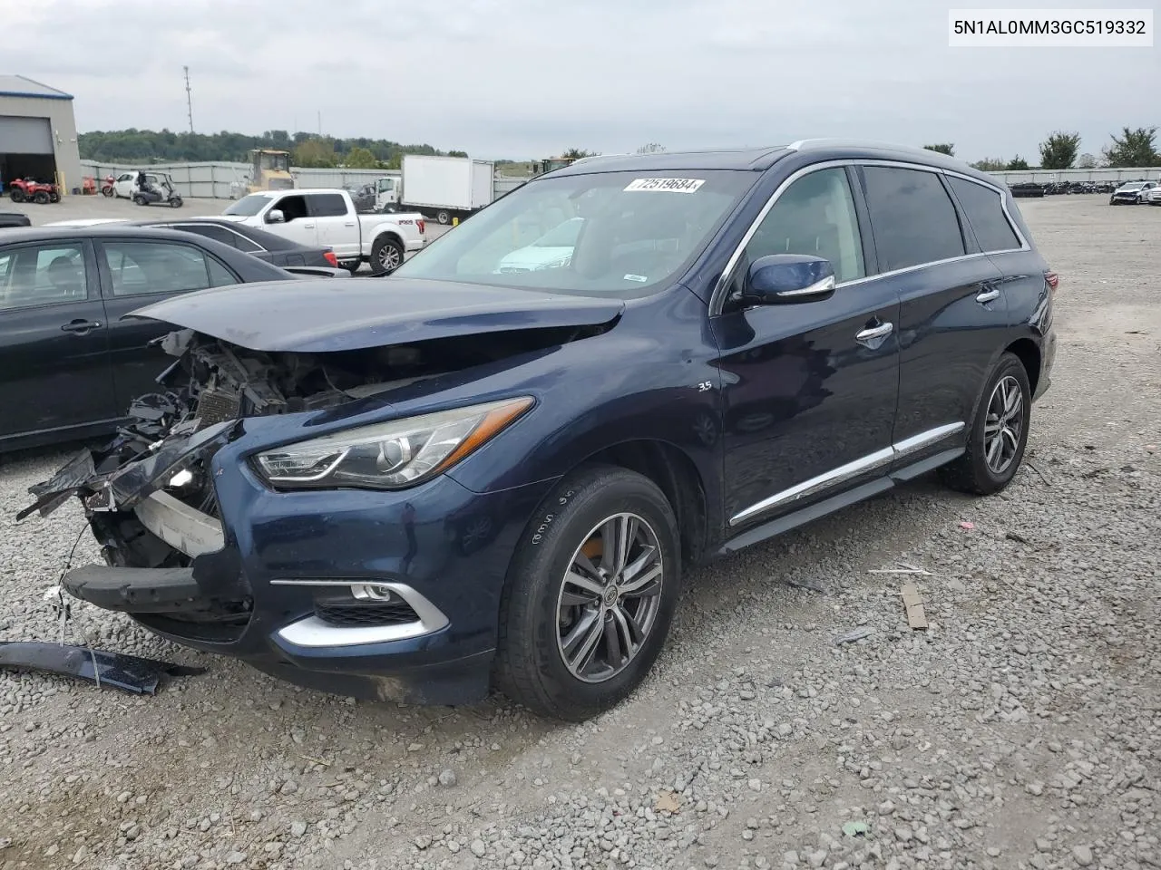 2016 Infiniti Qx60 VIN: 5N1AL0MM3GC519332 Lot: 72519684