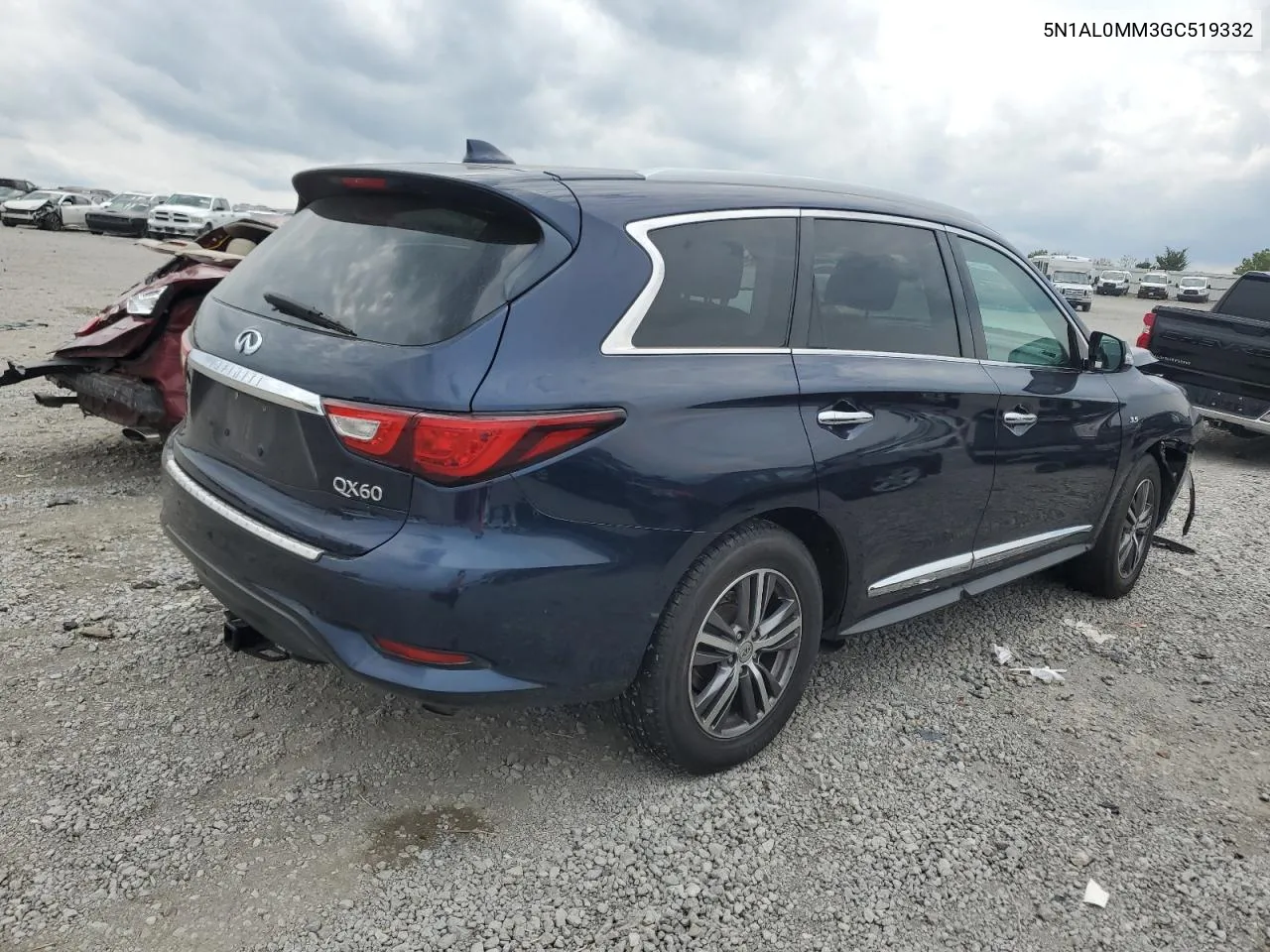 2016 Infiniti Qx60 VIN: 5N1AL0MM3GC519332 Lot: 72519684