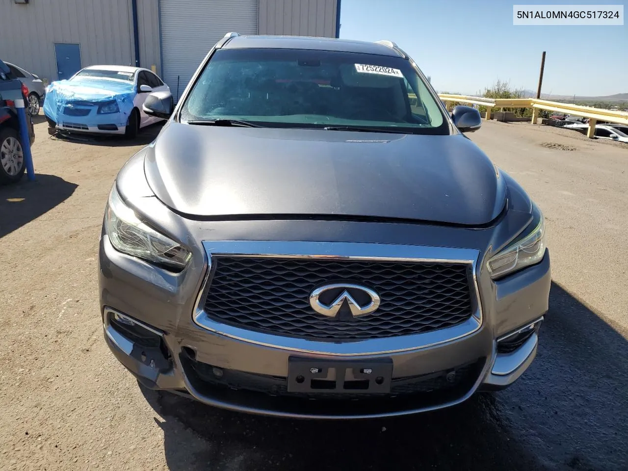 2016 Infiniti Qx60 VIN: 5N1AL0MN4GC517324 Lot: 72522024