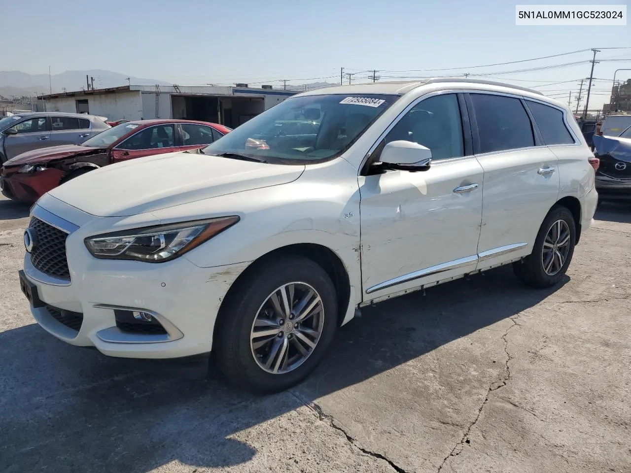 2016 Infiniti Qx60 VIN: 5N1AL0MM1GC523024 Lot: 72935084