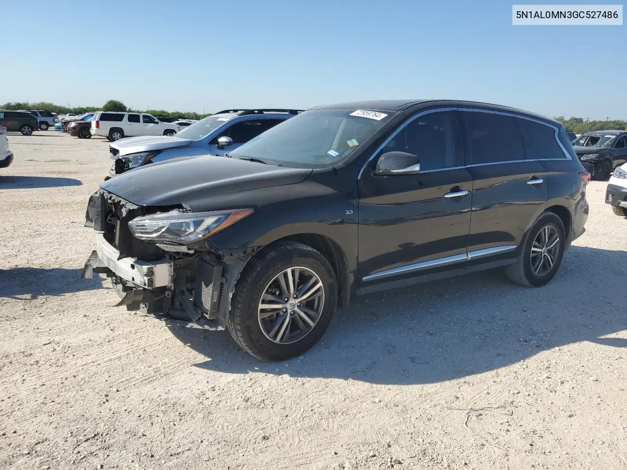 2016 Infiniti Qx60 VIN: 5N1AL0MN3GC527486 Lot: 72959764