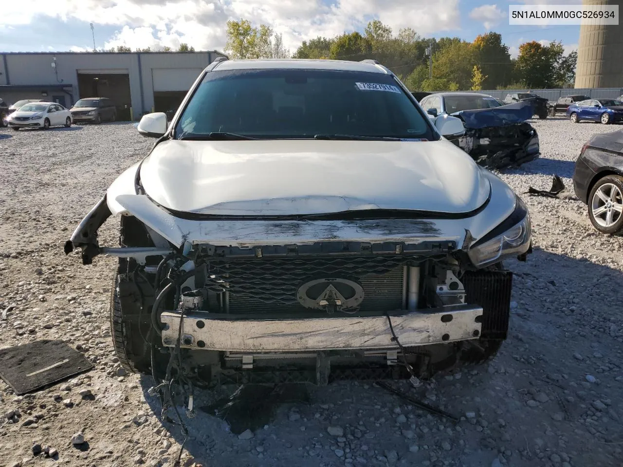 2016 Infiniti Qx60 VIN: 5N1AL0MM0GC526934 Lot: 73527914