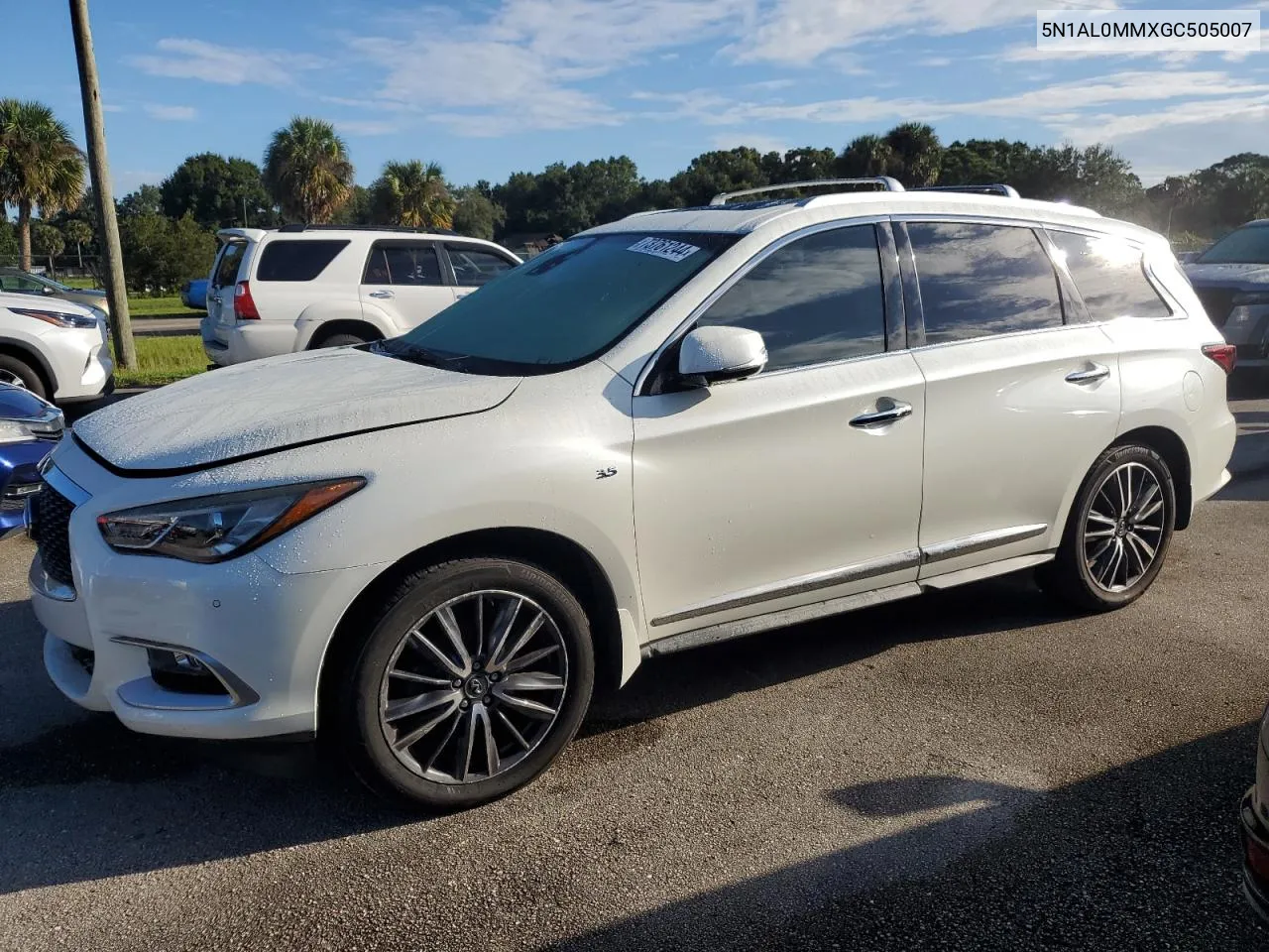 2016 Infiniti Qx60 VIN: 5N1AL0MMXGC505007 Lot: 73761244