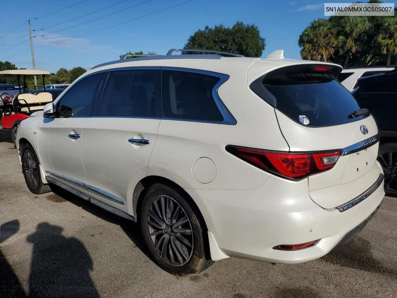 2016 Infiniti Qx60 VIN: 5N1AL0MMXGC505007 Lot: 73761244