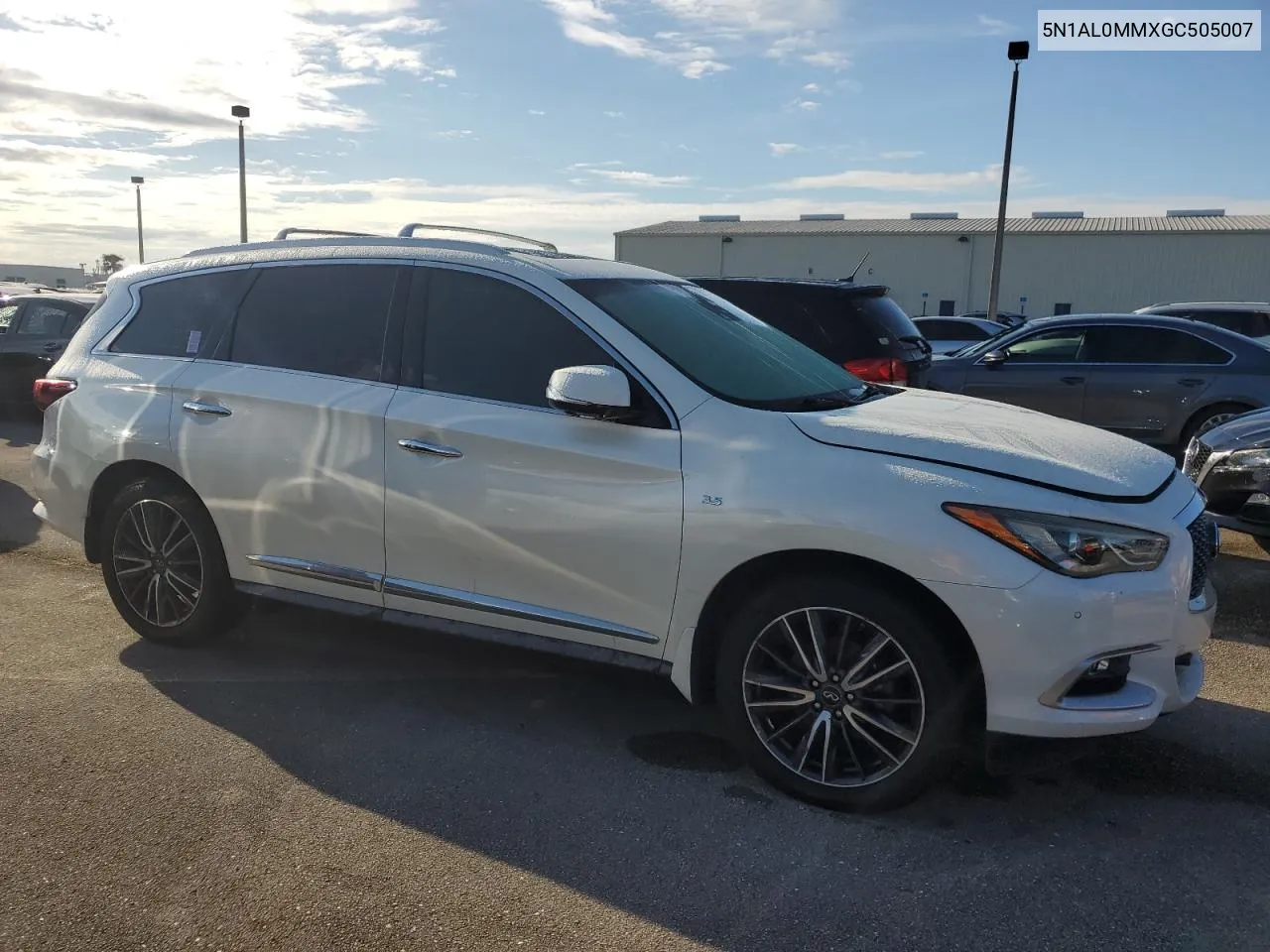 2016 Infiniti Qx60 VIN: 5N1AL0MMXGC505007 Lot: 73761244