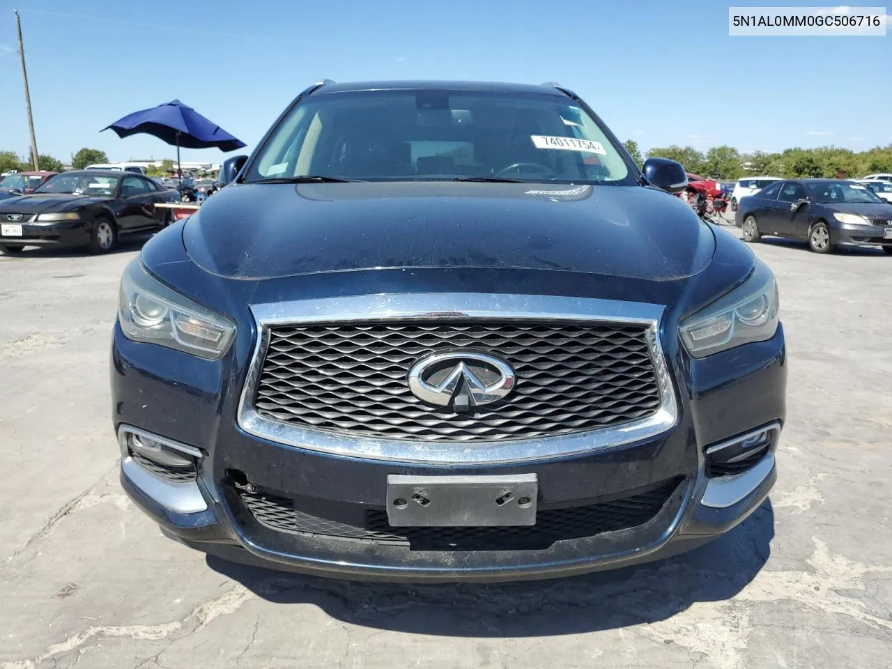 2016 Infiniti Qx60 VIN: 5N1AL0MM0GC506716 Lot: 74011754