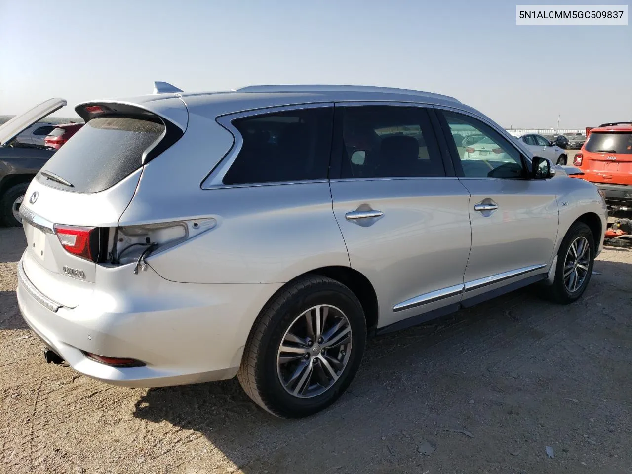 2016 Infiniti Qx60 VIN: 5N1AL0MM5GC509837 Lot: 74105234