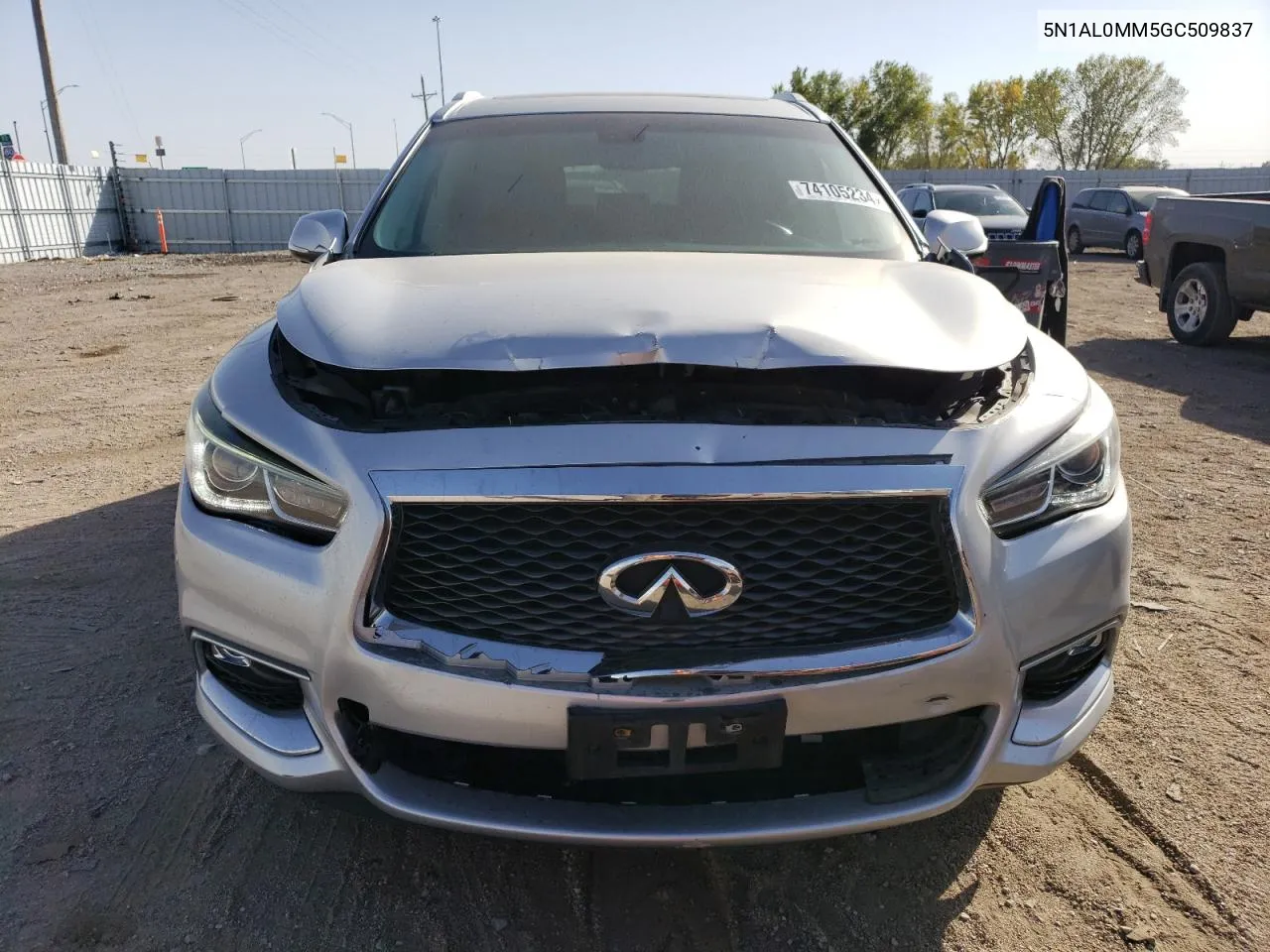 2016 Infiniti Qx60 VIN: 5N1AL0MM5GC509837 Lot: 74105234