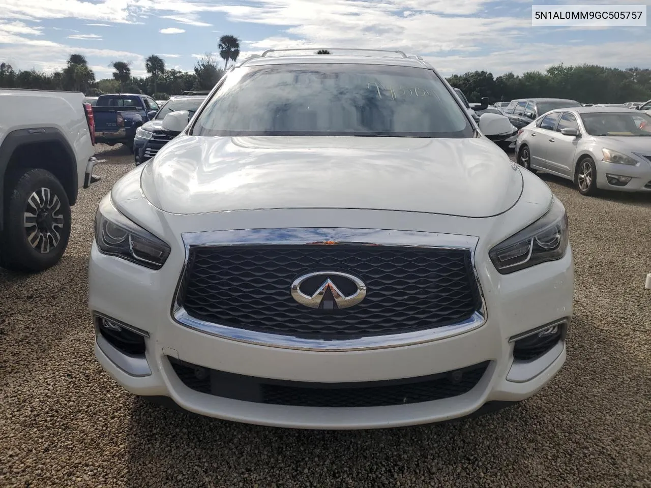 2016 Infiniti Qx60 VIN: 5N1AL0MM9GC505757 Lot: 74135754