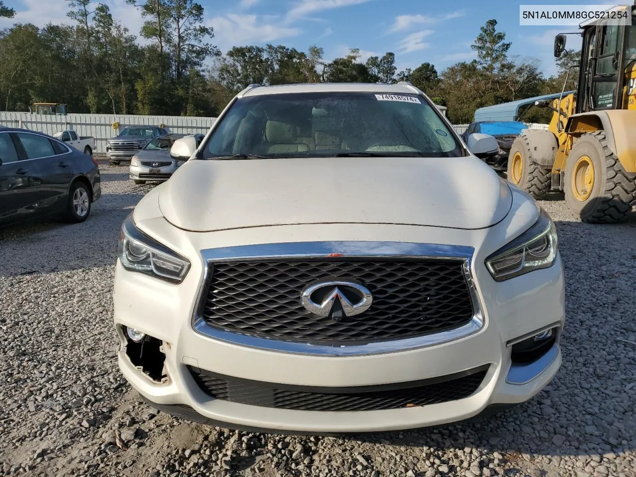 2016 Infiniti Qx60 VIN: 5N1AL0MM8GC521254 Lot: 74918574