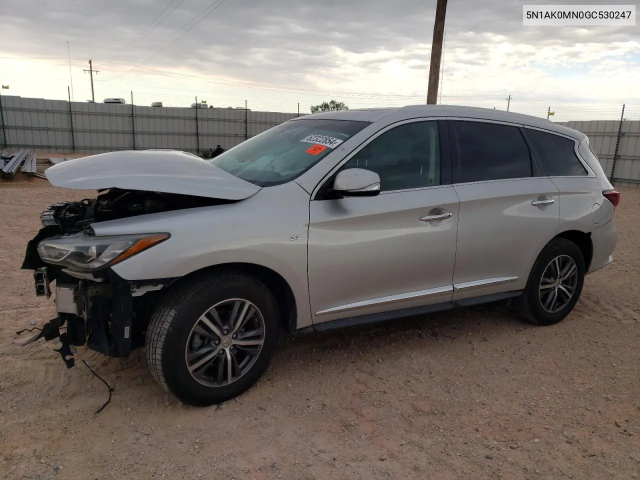 2016 Infiniti Qx60 VIN: 5N1AK0MN0GC530247 Lot: 75178194