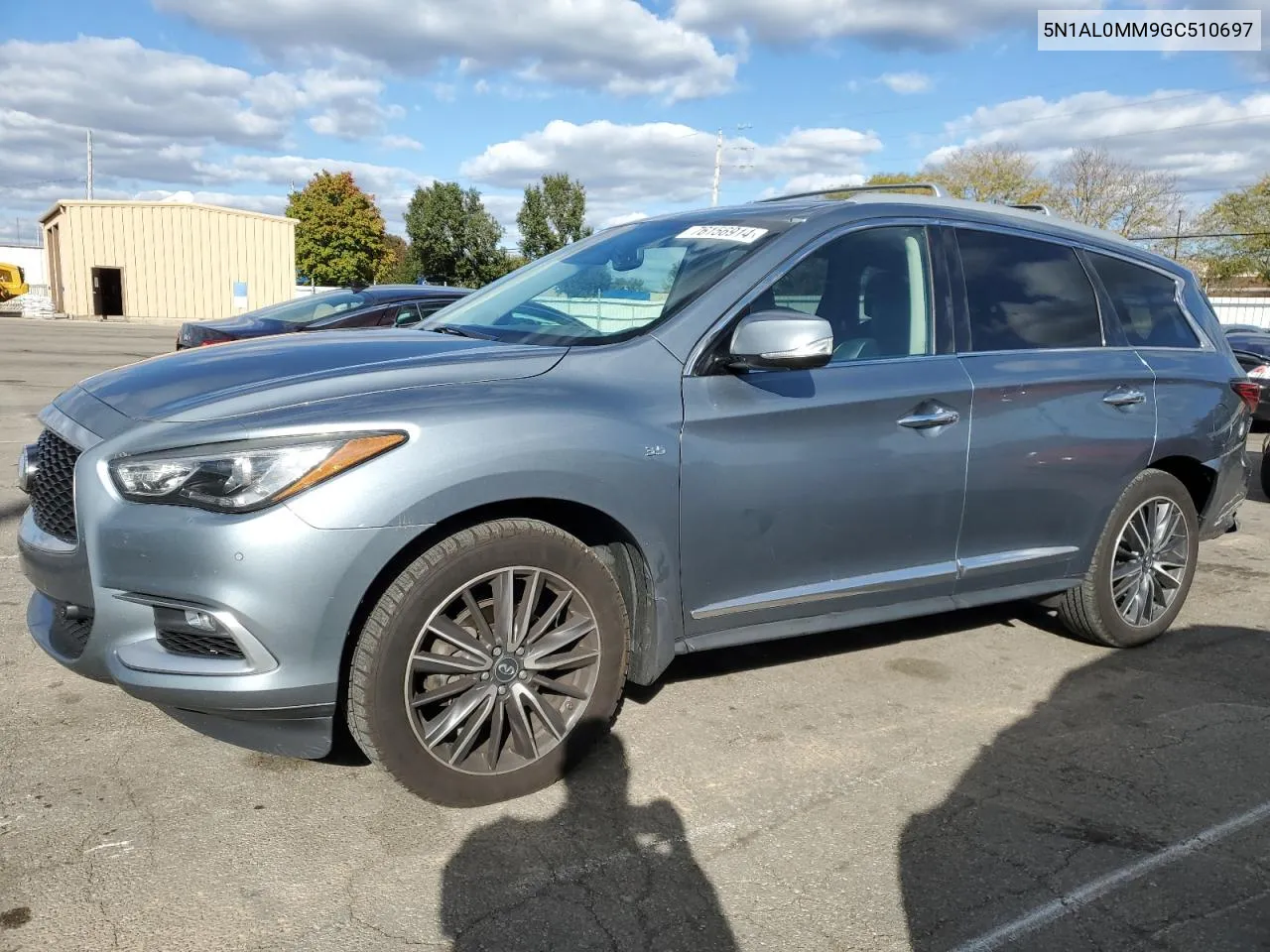 2016 Infiniti Qx60 VIN: 5N1AL0MM9GC510697 Lot: 76156914