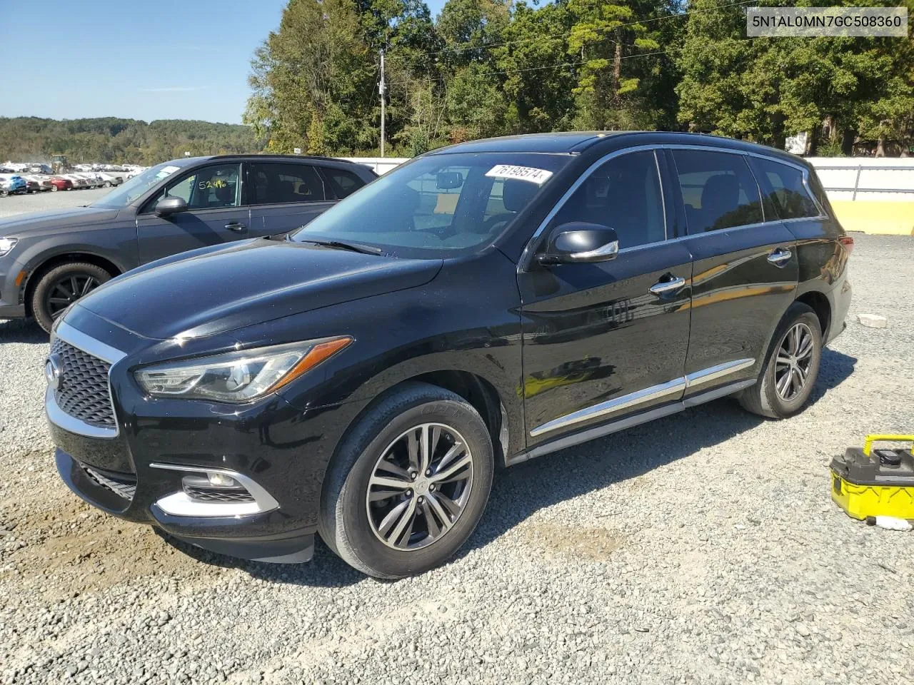 2016 Infiniti Qx60 VIN: 5N1AL0MN7GC508360 Lot: 76198574