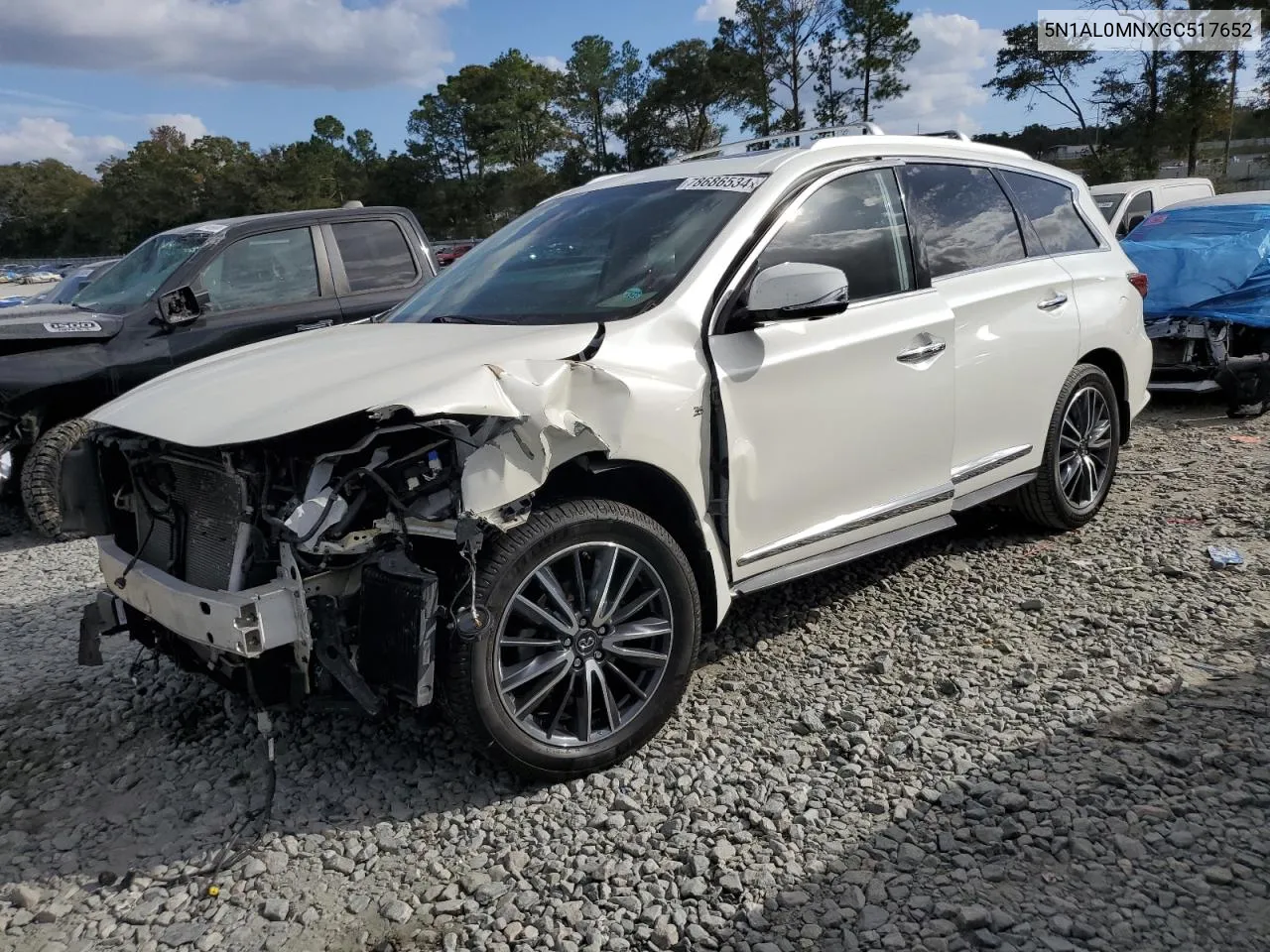 2016 Infiniti Qx60 VIN: 5N1AL0MNXGC517652 Lot: 78686534