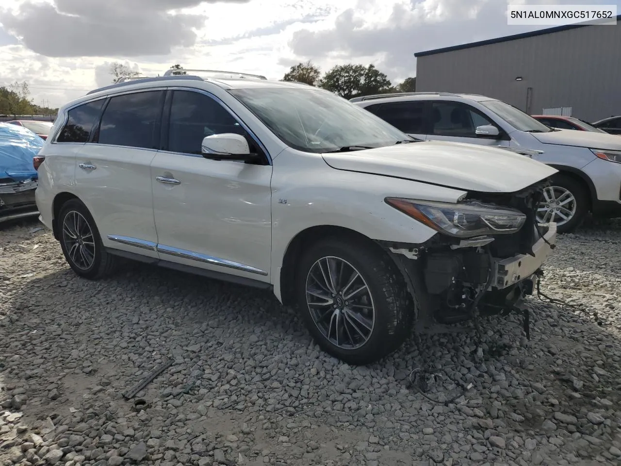 2016 Infiniti Qx60 VIN: 5N1AL0MNXGC517652 Lot: 78686534