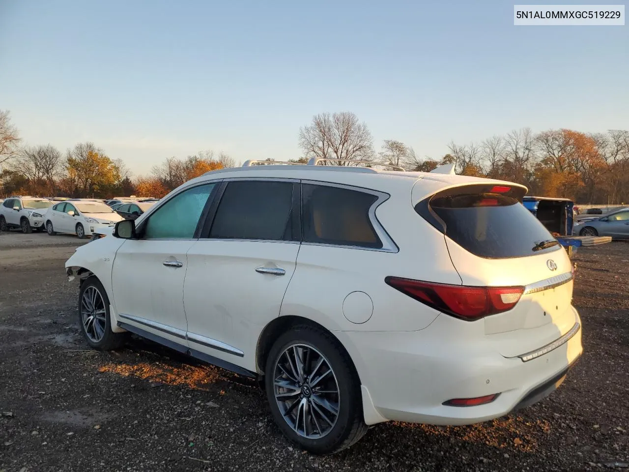 2016 Infiniti Qx60 VIN: 5N1AL0MMXGC519229 Lot: 78688704